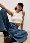 Gabi Wide Leg Jeans, Blue, large