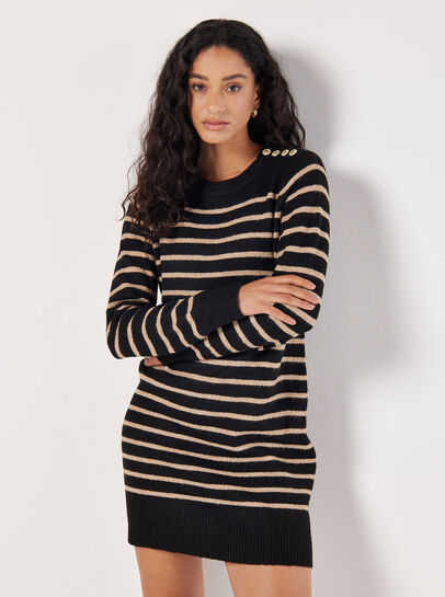 Striped Knitted Dress