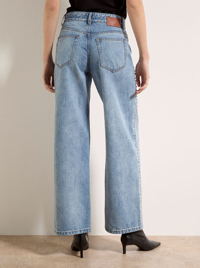 Maca Stud Straight-Leg Jeans