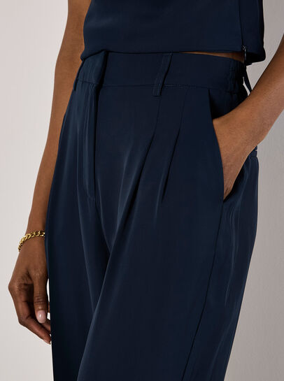 Soft Twill Wide Leg Trousers