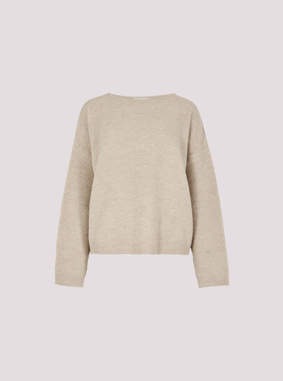Waffle Knit Batwing Jumper