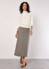 Fluffy Reversible Jumper, Cream, large