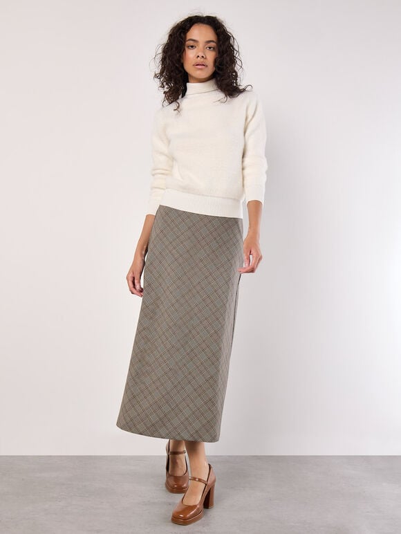 Fluffy Reversible Jumper, Cream, large