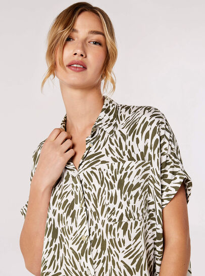 Brushstroke Print Shirt