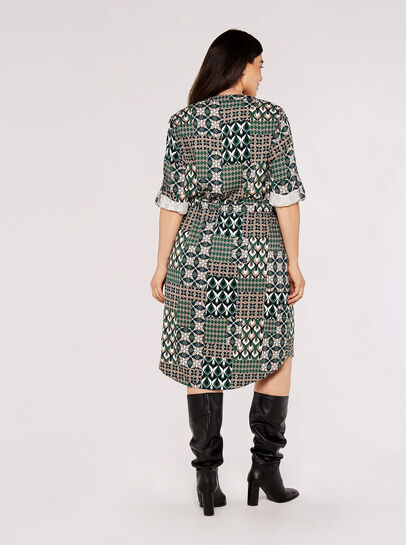Curve Patchwork Mini Dress