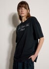 La Dolce Vita Embroidered T-Shirt, Navy, large