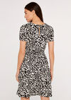 Leaf Silhouette Dress, Black, large