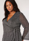 Curve Plisse Wrap Top, Light Grey / Silver, large