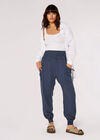Diamond Print Smocked Jogger, Navy, large