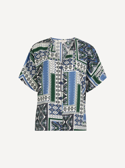 Folk Patchwork Blouse