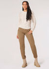 Cable Waffle Knit Jumper, Stone, large