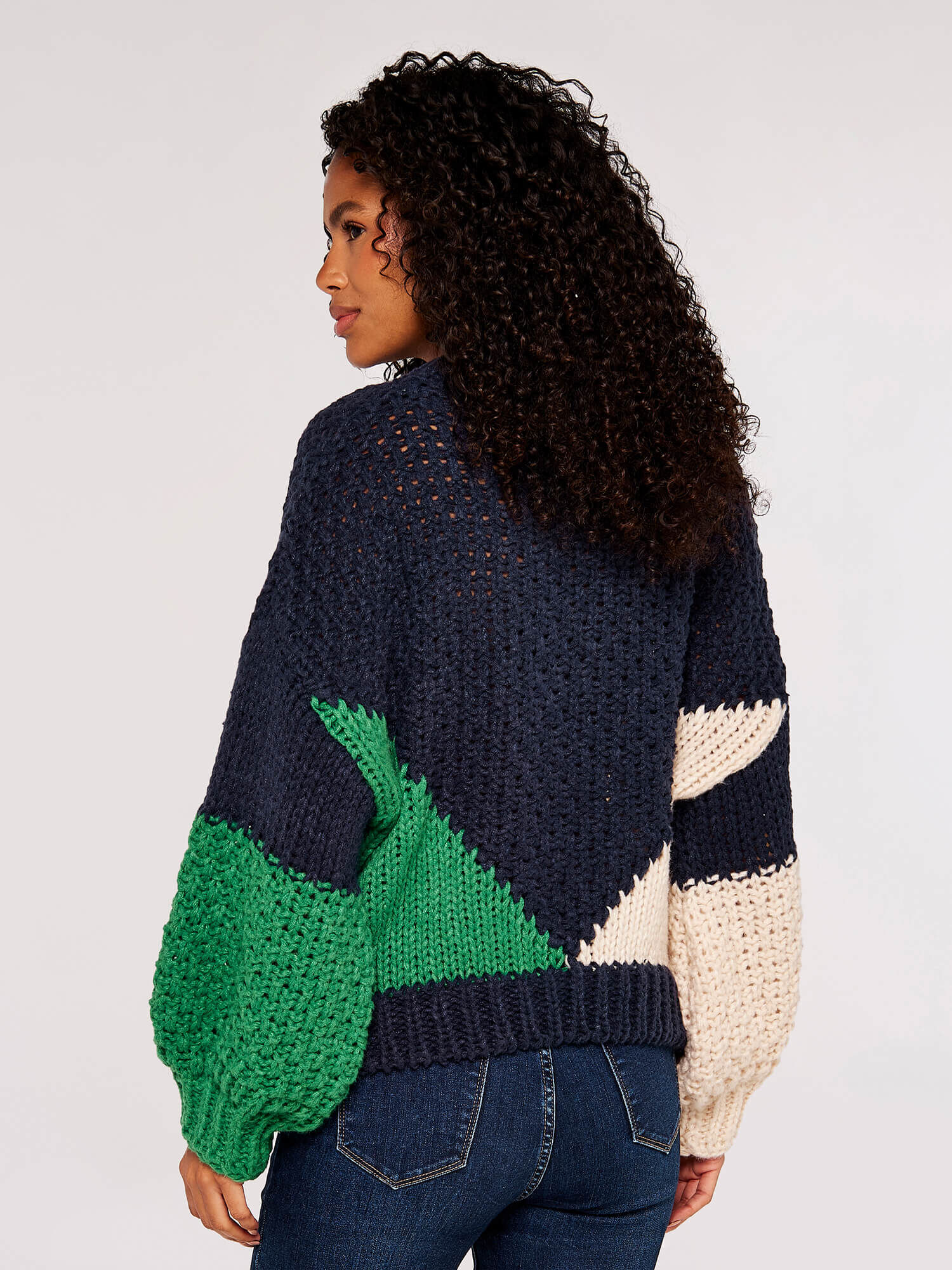 Colour block hotsell knitwear