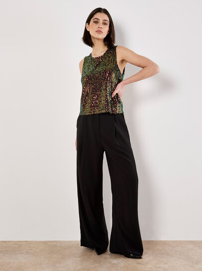Sequin Shell Top