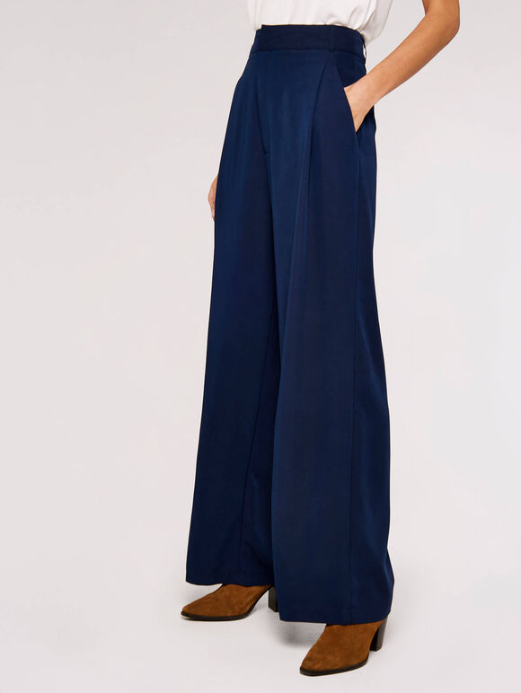 Palazzo Trouser, Navy, large