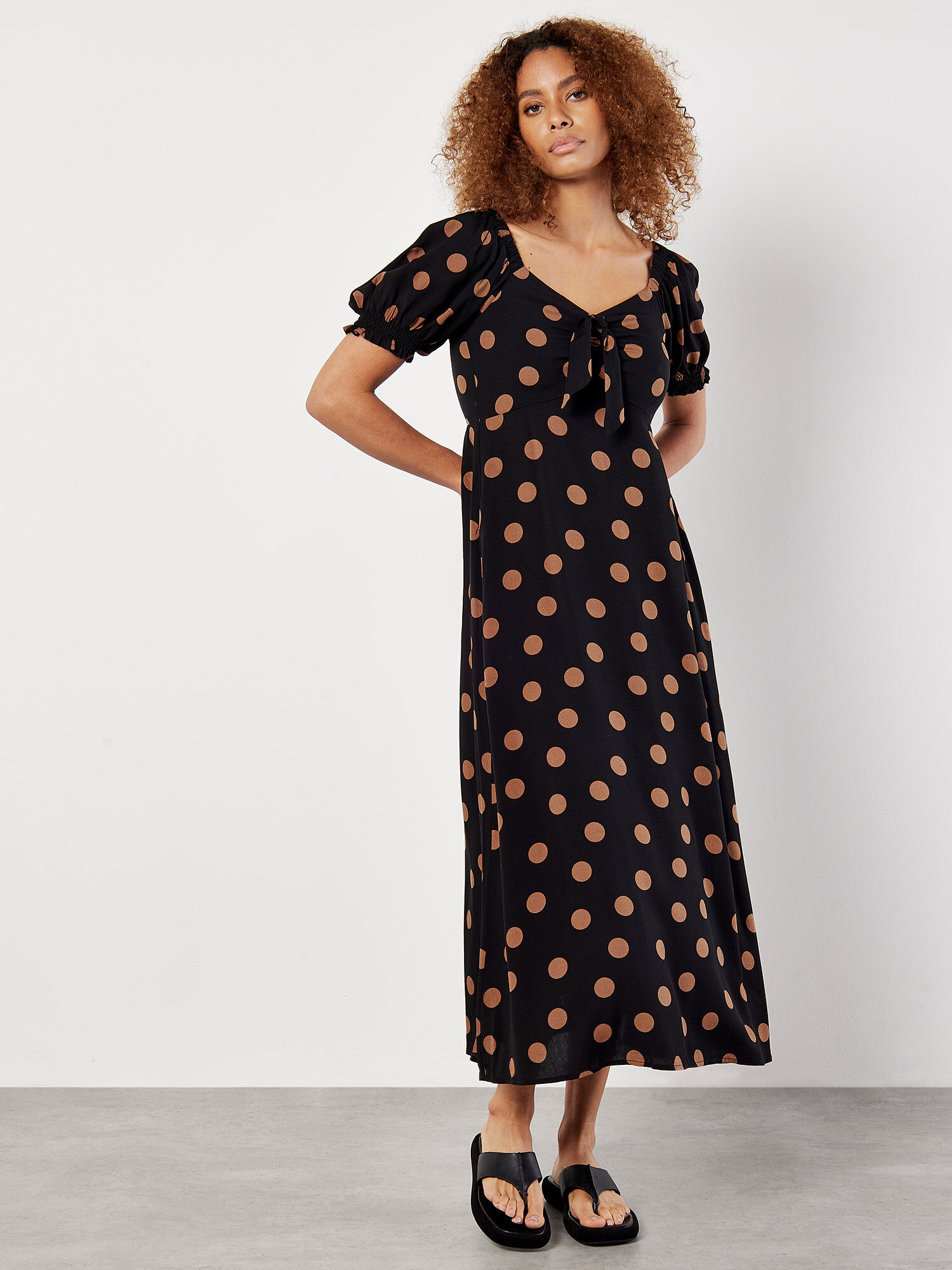 Polka dot midi top