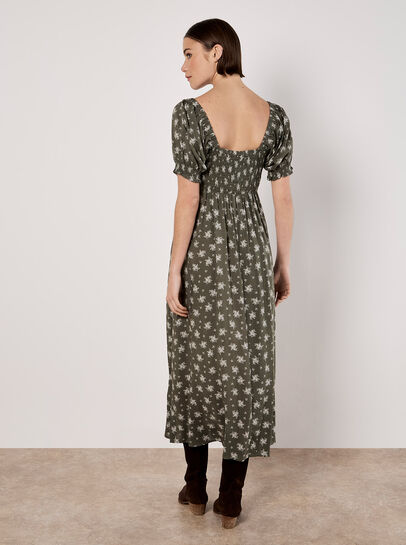 Silhouette Floral Milkmaid Maxi Dress