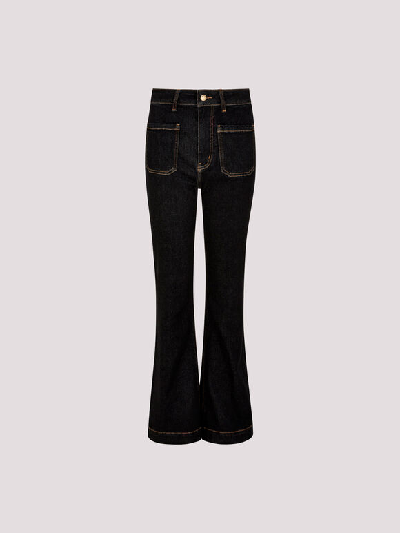 Luci Flared Jeans, Black, large