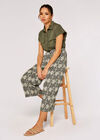 Ikat tile culotte, Khaki, large