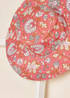 Floral Print Floppy Sun Hat, Red, large