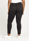 Zip Detail Ponte Trousers, Black, large