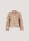 Ikat Denim Jacket, Rust, large
