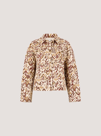 Ikat Denim Jacket