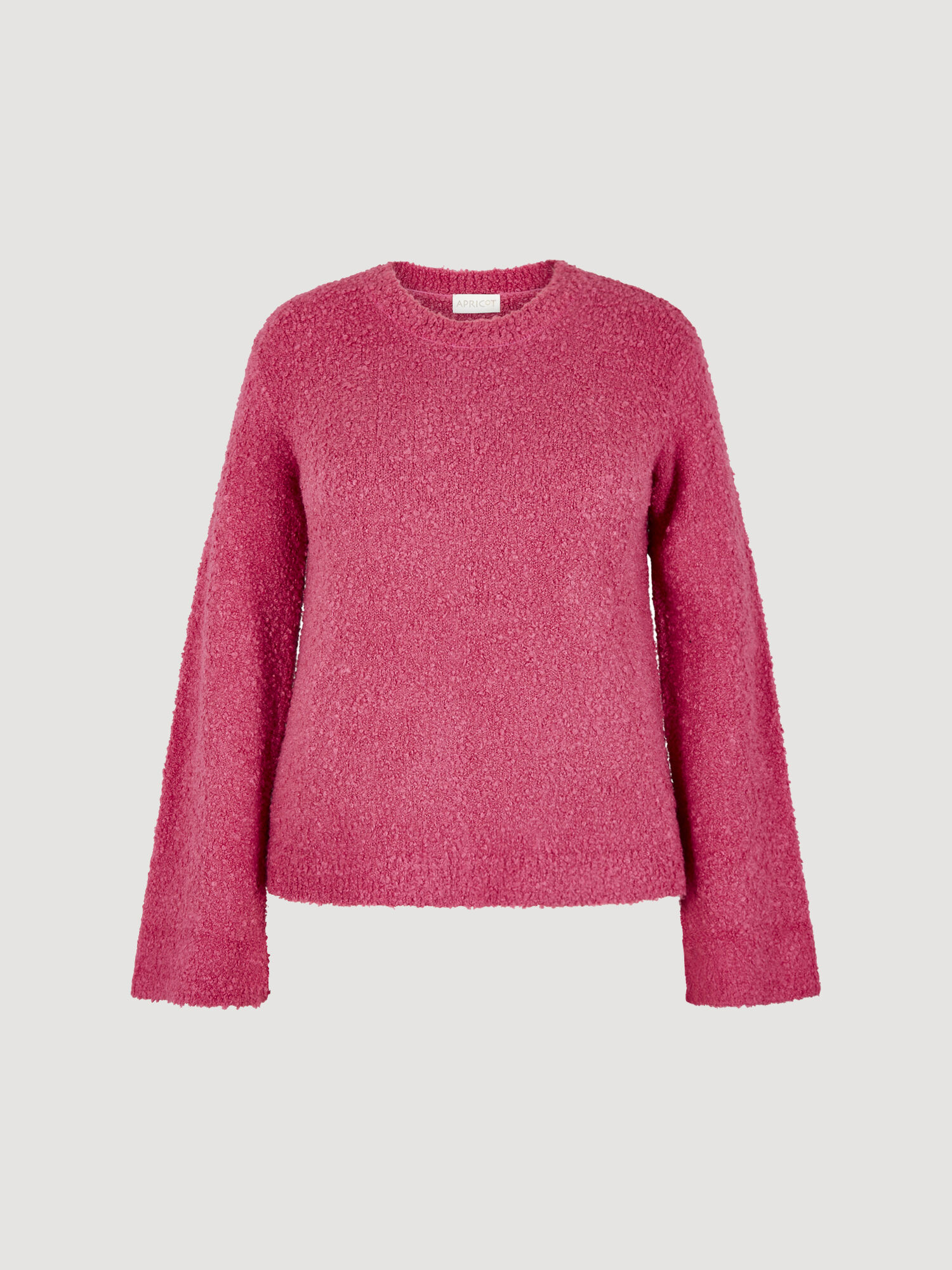 Curve Bell Sleeve Boucle Jumper | Apricot Clothing