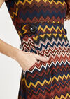 Chevron Stripe Dress, Mustard, large