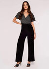 Chevron Angel Sleeve Jumpsuit, Light Grey / Silver, large