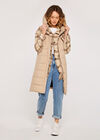 Longline Hooded Gilet, Stone, large