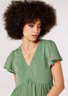 Skater Mini Dress, Green, large