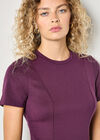 Fit And Flare Jersey Mini Dress, Purple, large