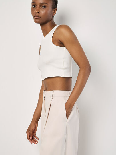 Soft Tailored Wide Leg Trousers