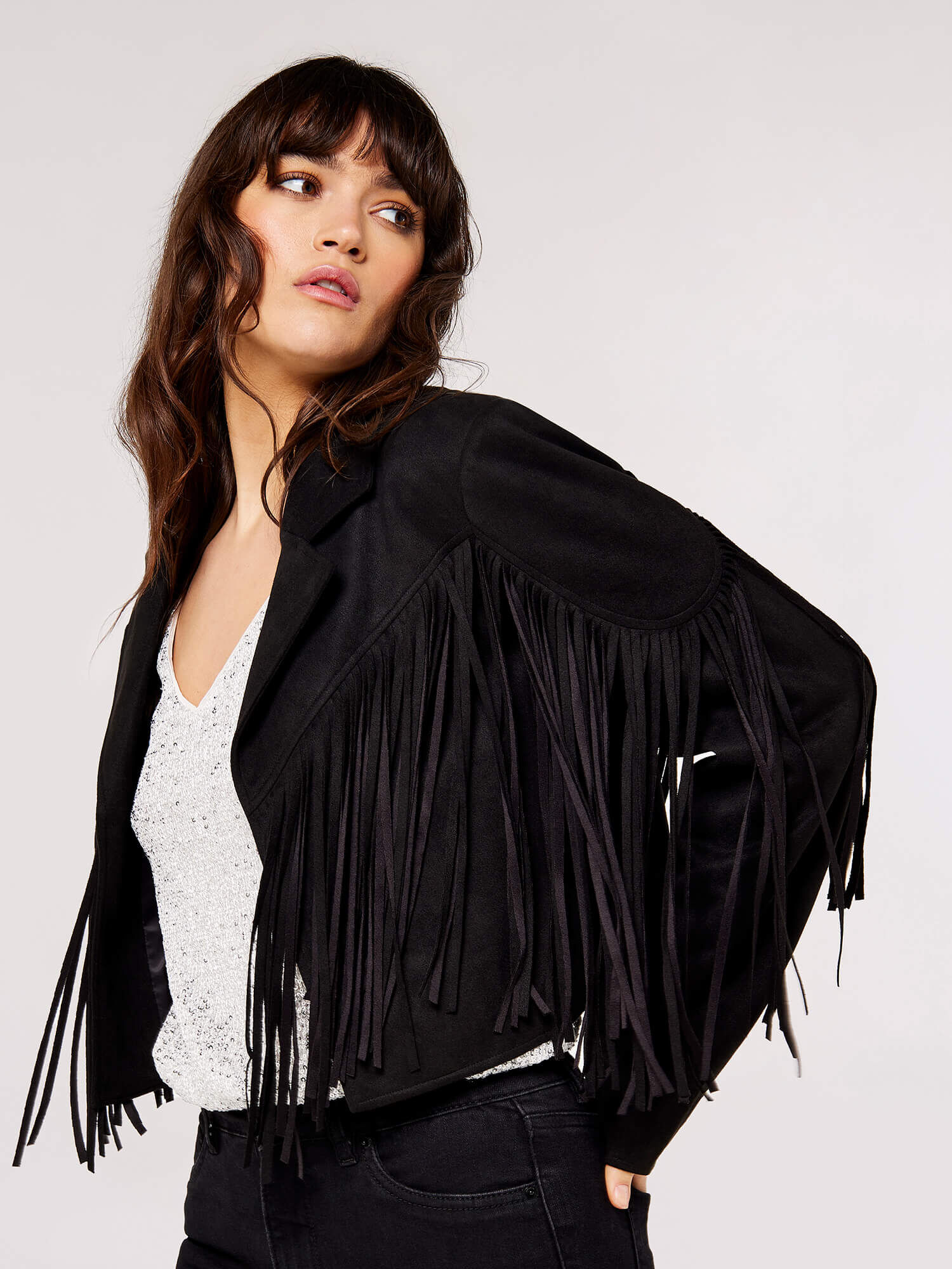 Black tassel deals jacket
