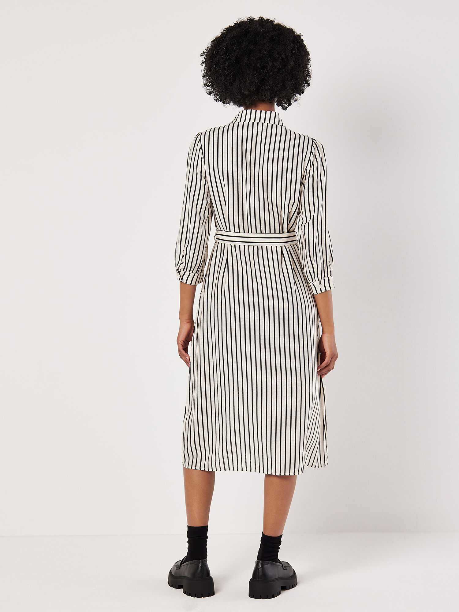 Stripe Shirt Midi Dress | Apricot Clothing