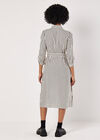 Stripe Shirt Midi Dress, Stone, large