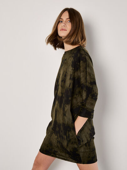 Tie Dye Knit Mini Dress