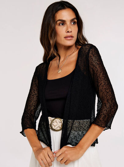 Lightweight Sheer Knitted Shrug