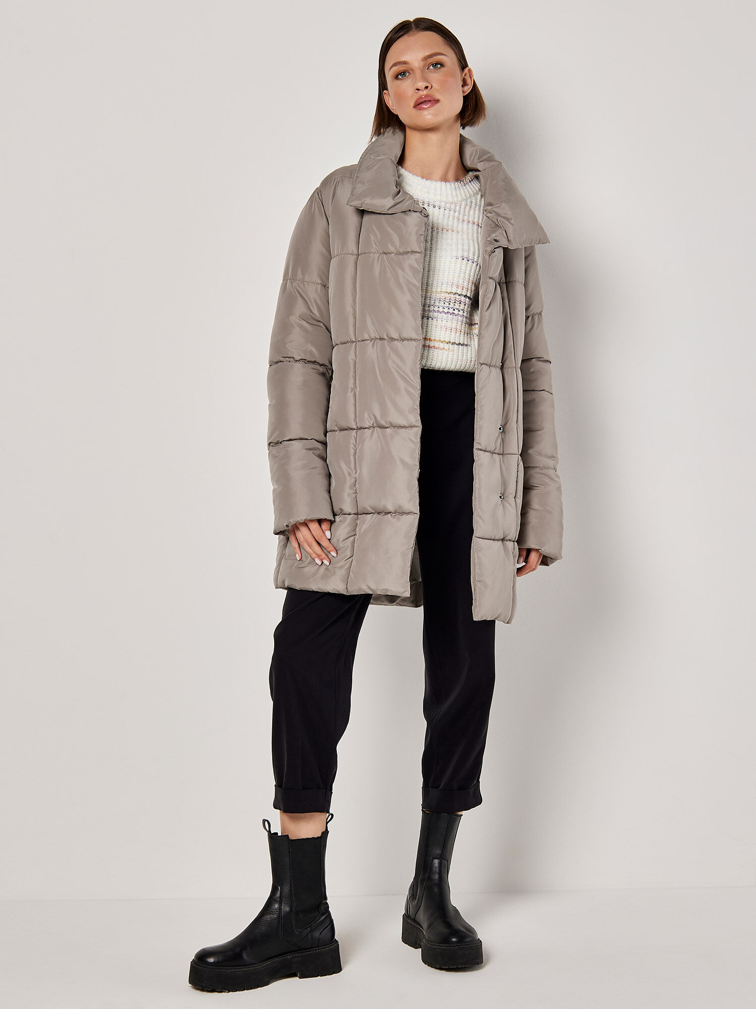 Quilted puffer parka online