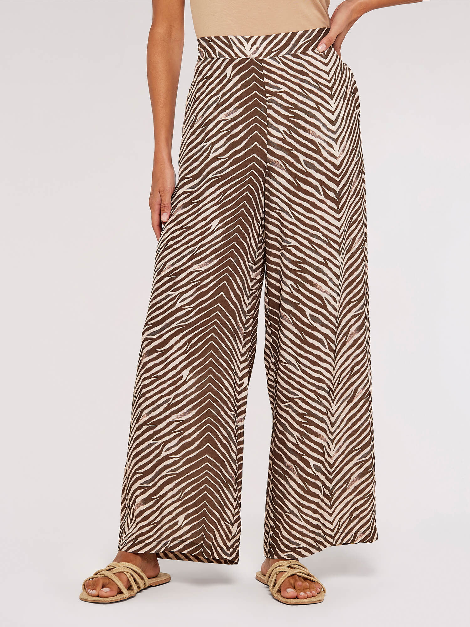 Zebra palazzo pants 2025