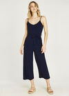 Mini Ribbed Easy Jumpsuit, Navy, large
