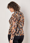 Curve Retro Hearts Mesh Top, Rust, large