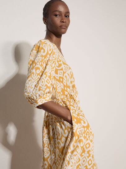 Tapestry Ikat Midi Dress