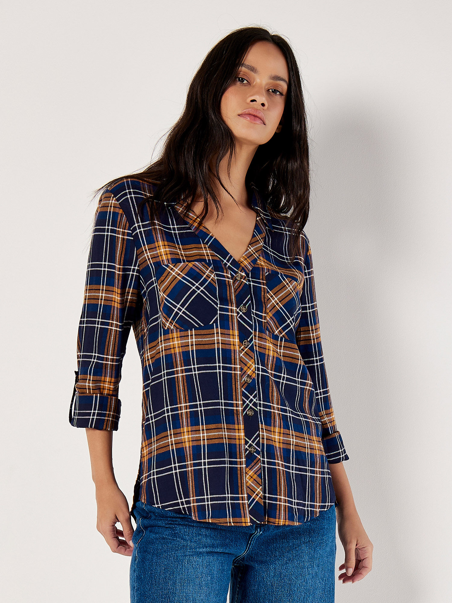 Classic Check Shirt | Apricot Clothing