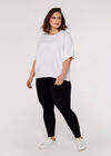 Curve Textured Top, White, large