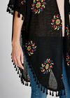 Black Daisy Leaf Chain Cover Up, Black, large
