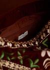 Floral Embroidered Shoulder Bag, Brown, large