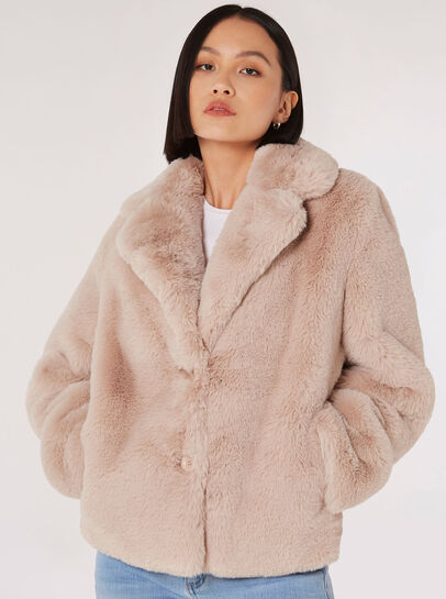 Short Faux Fur Coat