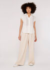 Broderie Short Sleeve Shirt, White, large