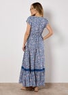 Ditsy Floral Maxi Dress, Blue, large
